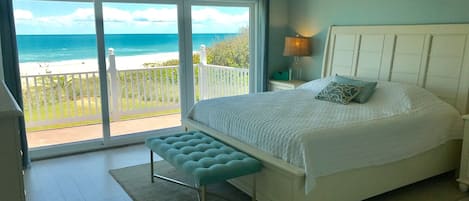 Master bedroom with stunning ocean views!