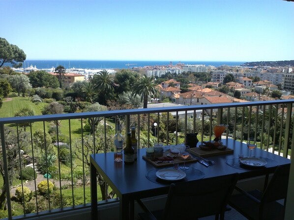 Afternoon snack and view