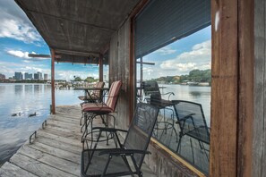 east side of house, boats can be docked here