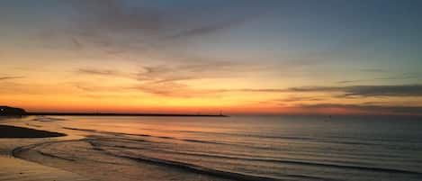 Sea Street Beach at Sunset