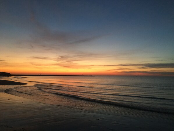 Sea Street Beach at Sunset