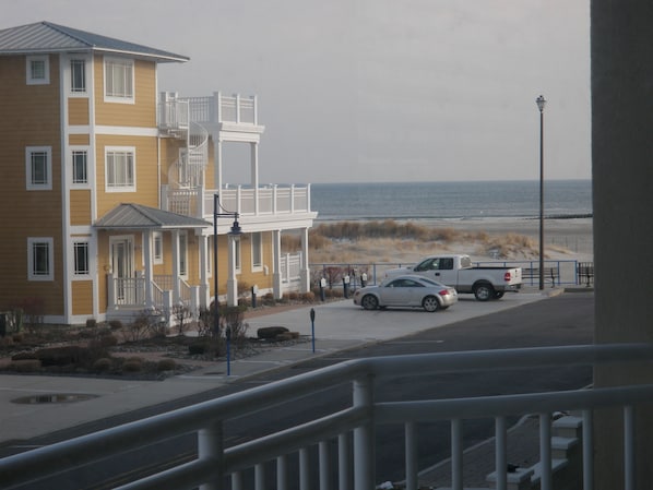 Balcony ocean view of free beach! Coastal Colors is across the street