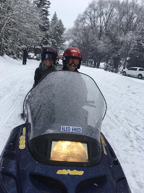 Snowmobiling fun!