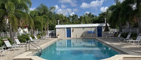 Heated Pool, steps from our townhome!