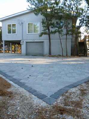 Paved driveway south view