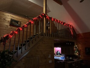 Holiday light’s leading up to the loft!