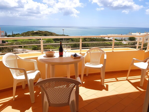 Lounge opens to long veranda with sea views is also accessed from kitchen