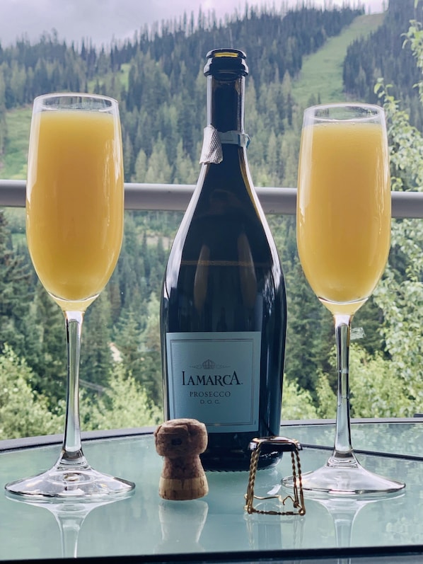 Mimosa’s on the deck