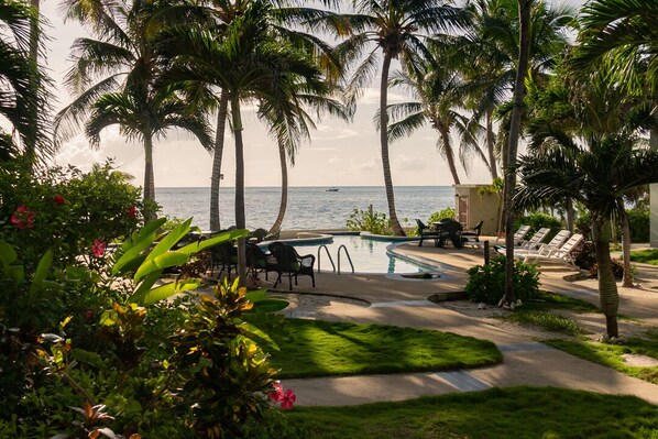 Beautiful view from your ground floor patio.