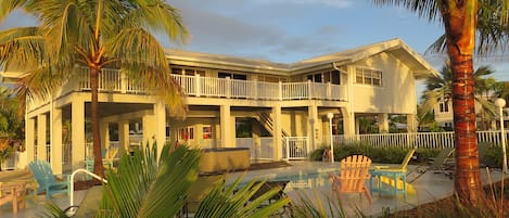 MARATHON SUNRISE DREAM  - Water surrounds home on 3 sides with deck and pool