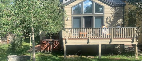 View of the back of the townhouse