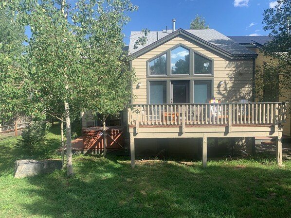 View of the back of the townhouse