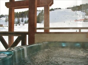 Private Hot Tub access thru hallway: view of Main Ski Run