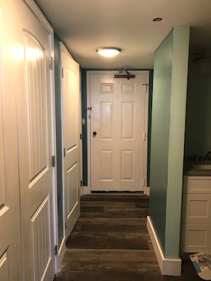 Master bedroom hallway and entrance