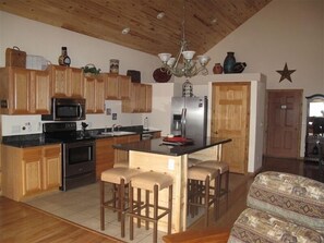 Kitchen with island