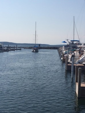 Harborage Marina two blocks away, slips for rent