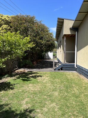 North Side looking at front steps