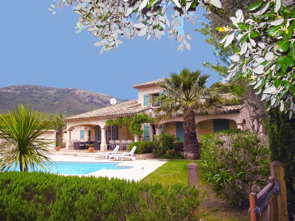 View of the Villa across the Pool