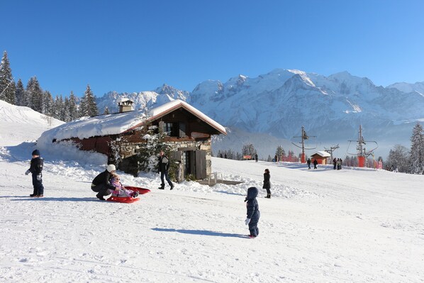 Chalet la Povotte au coeur des pistes -hiver-