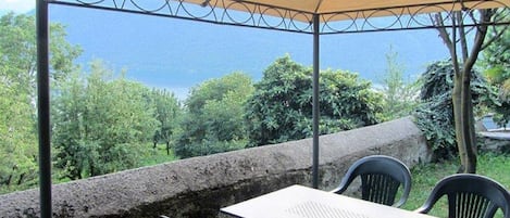 View from the garden on Lake Orta