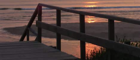 Coucher de soleil sur la mer