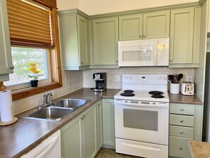 Fully stocked kitchen