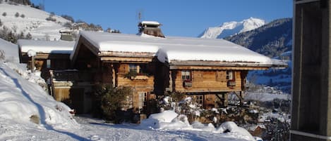 La vue du chalet à votre arrivée 