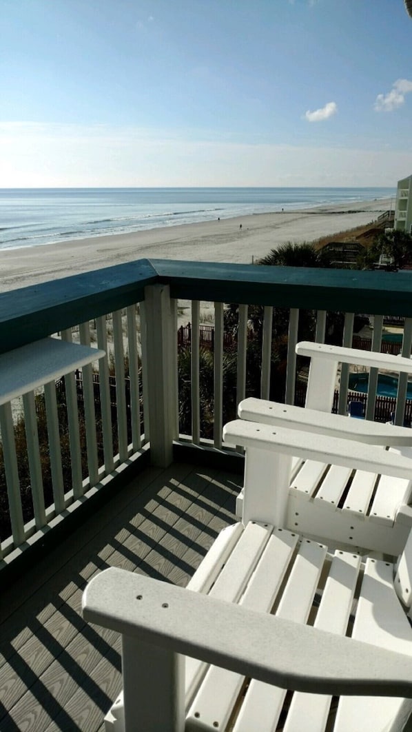 Ocean view from the balcony.