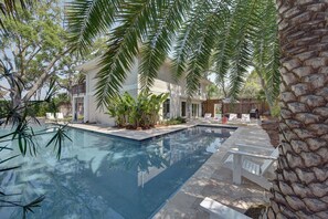 Stunning, expansive pool for swimming laps, lounging or just cooling off. 