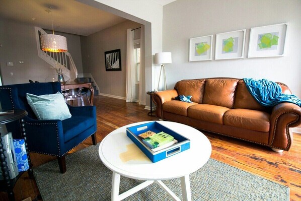 Open Living and Dining areas.