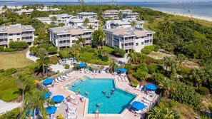 Aerial Shot of Crystal Clear Pool