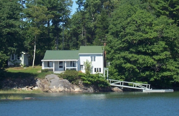 Blue Heron Cottage view from the water