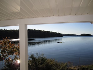 Looking downriver from front porch.