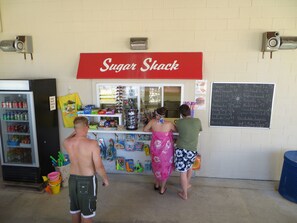 OUR SUGAR SHACK, FOR FUN FOOD AND REFRESHMENTS