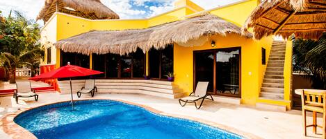 Pool and patio area
