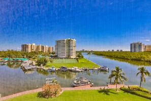 Boardwalk/canal view from lanai