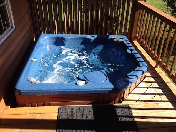 Hot Tub off back deck 
