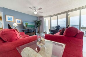 Kick back & relax while watching your favorite show on the man-sized TV