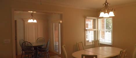 Eat-in kitchen & Dining Room  & Utility Room with Washer/Dryer.