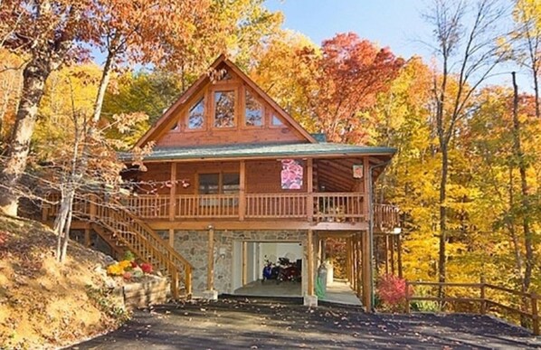 Paved Driveway with compact Garage