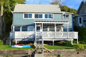 The Chalet as seen from the dock.