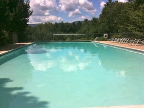Heated condo pool