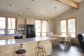 Kitchen and dining area