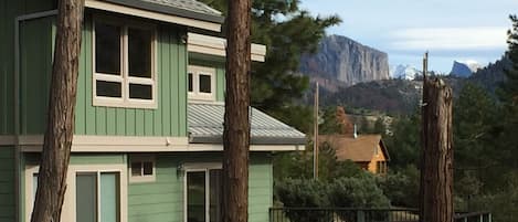 Yosemite Valley view: El Capitan, Clouds Rest & Half Dome from our home