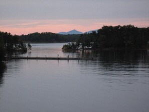 I took this photo from our deck with great sunset view of the Peaks of Otter