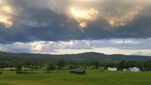 Great place to get away (rental bottom-right). Catamount on the mountain peak