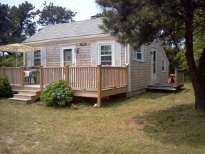 Side view of cottage