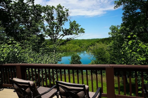 Back Deck View in the Spring
