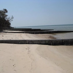 Our private beach, facing south, space for sunning, volleyball and sand castles.