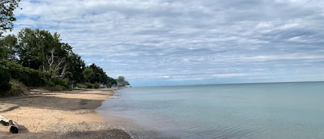 The private beach! Water is not high on my beach. I still have a lots of beach 